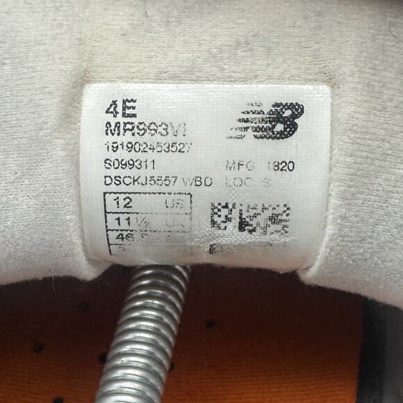 New Balance 993 Core Navy Size 10 Made In USA Made In USA Lightly Used - Picture 9 of 9